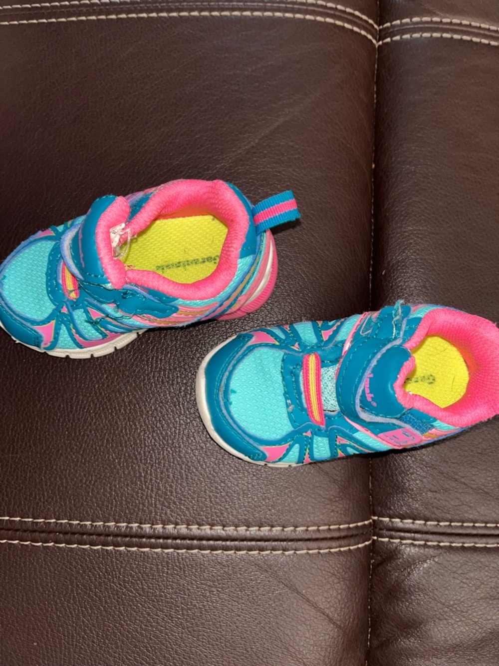 Kids Teal and Pink Athletic Sneakers - Youth Comfort